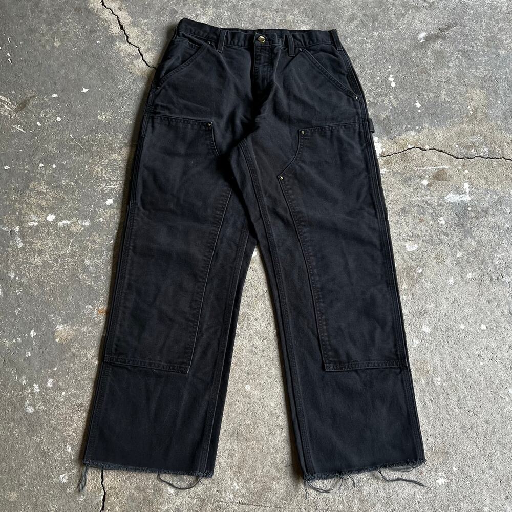 Carhartt black double knee work wear carpenter pants